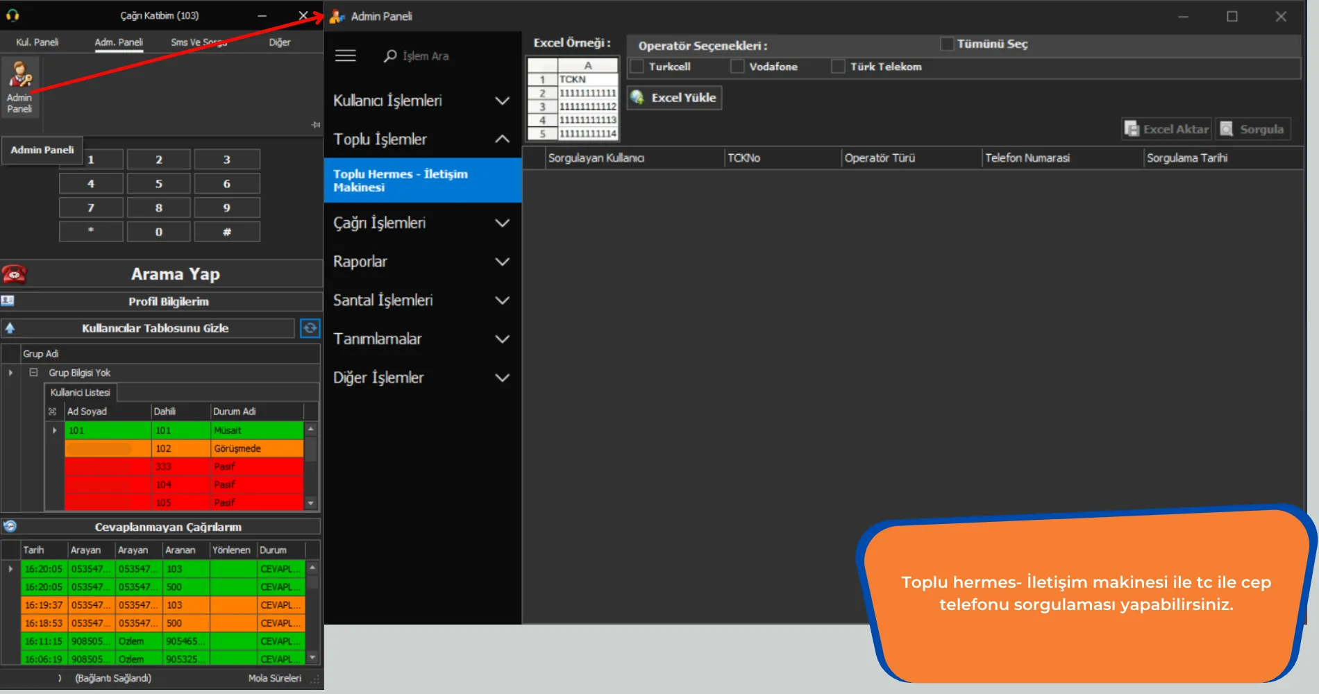 Çağrı Merkezi Web Tarayıcısı Modülü Call Center