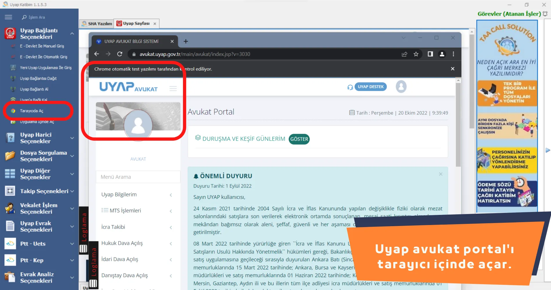 UYAP Katibim Toplu Sorgu Paneli 8