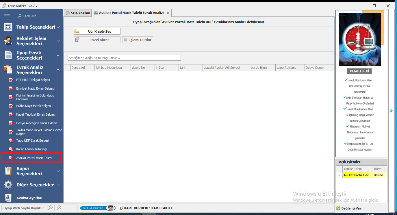 Uyap Avukat Portal Toplu Evrak indir